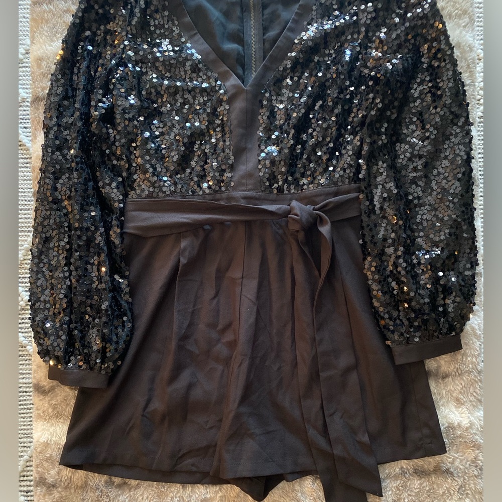 Jealous Tomato Black sequin jumper